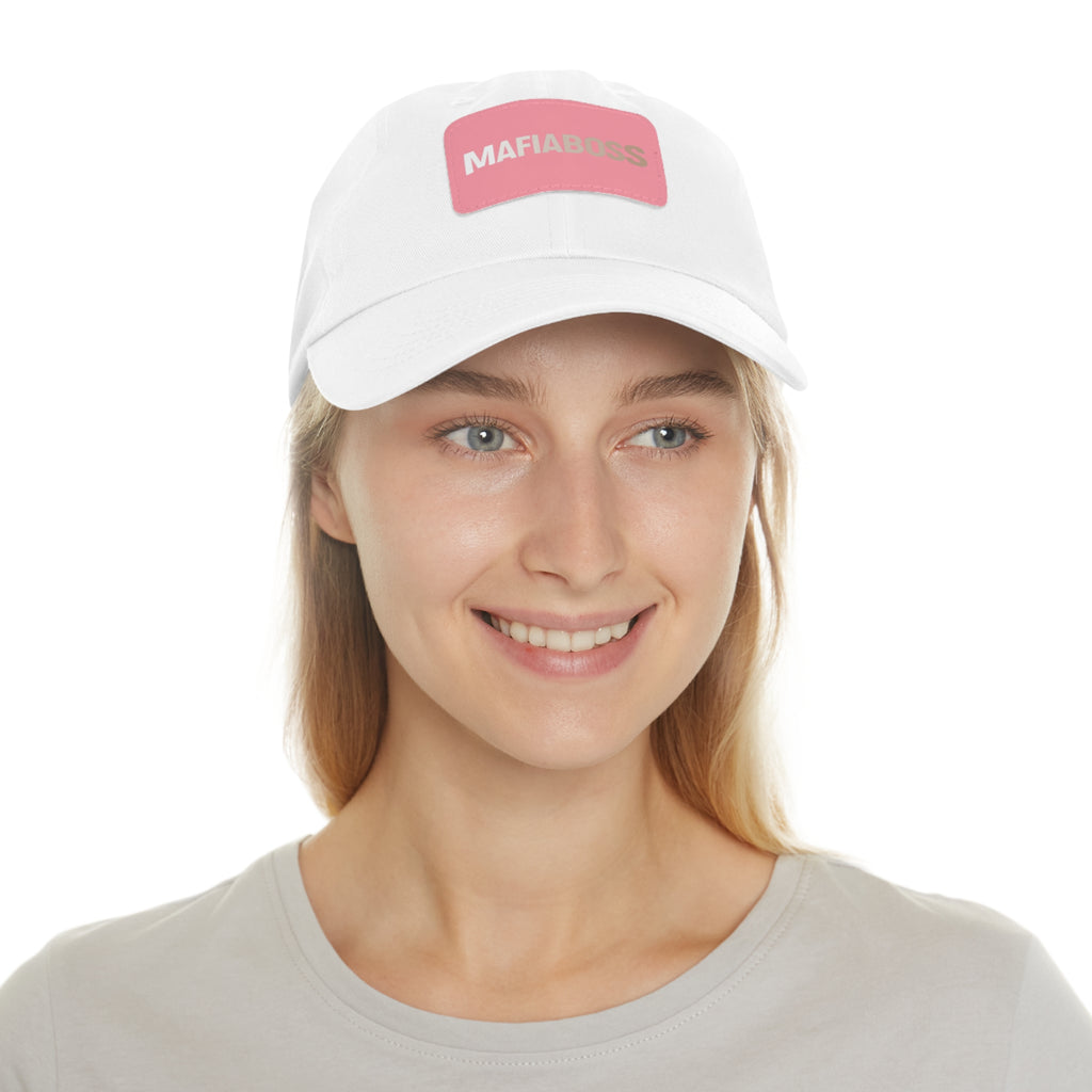 MAFIABOSS™ Dad Hat with Leather Patch (Rectangle)