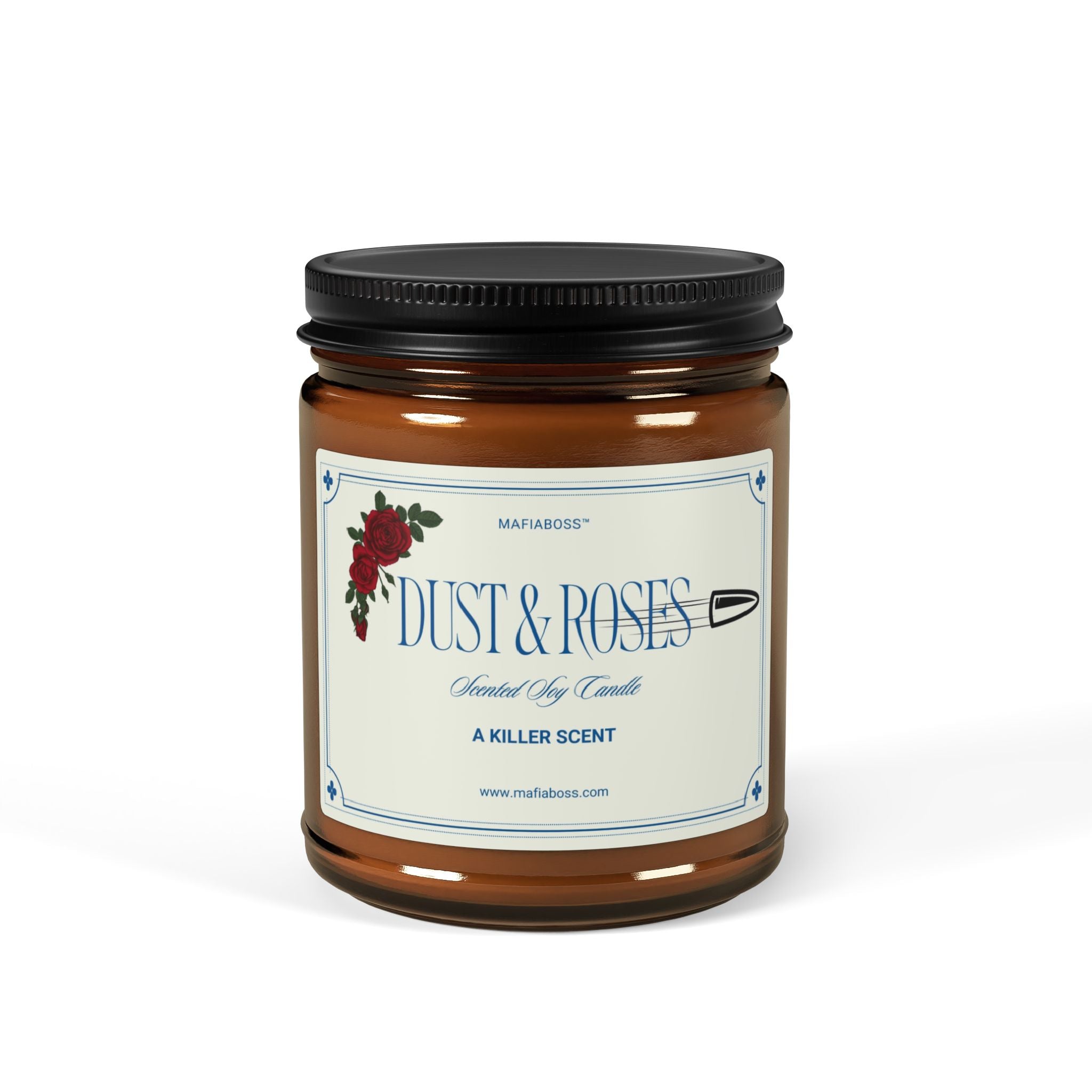 MAFIABOSS Scented Soy Candles (Multi-Size, Amber Jar, Choose your scent)