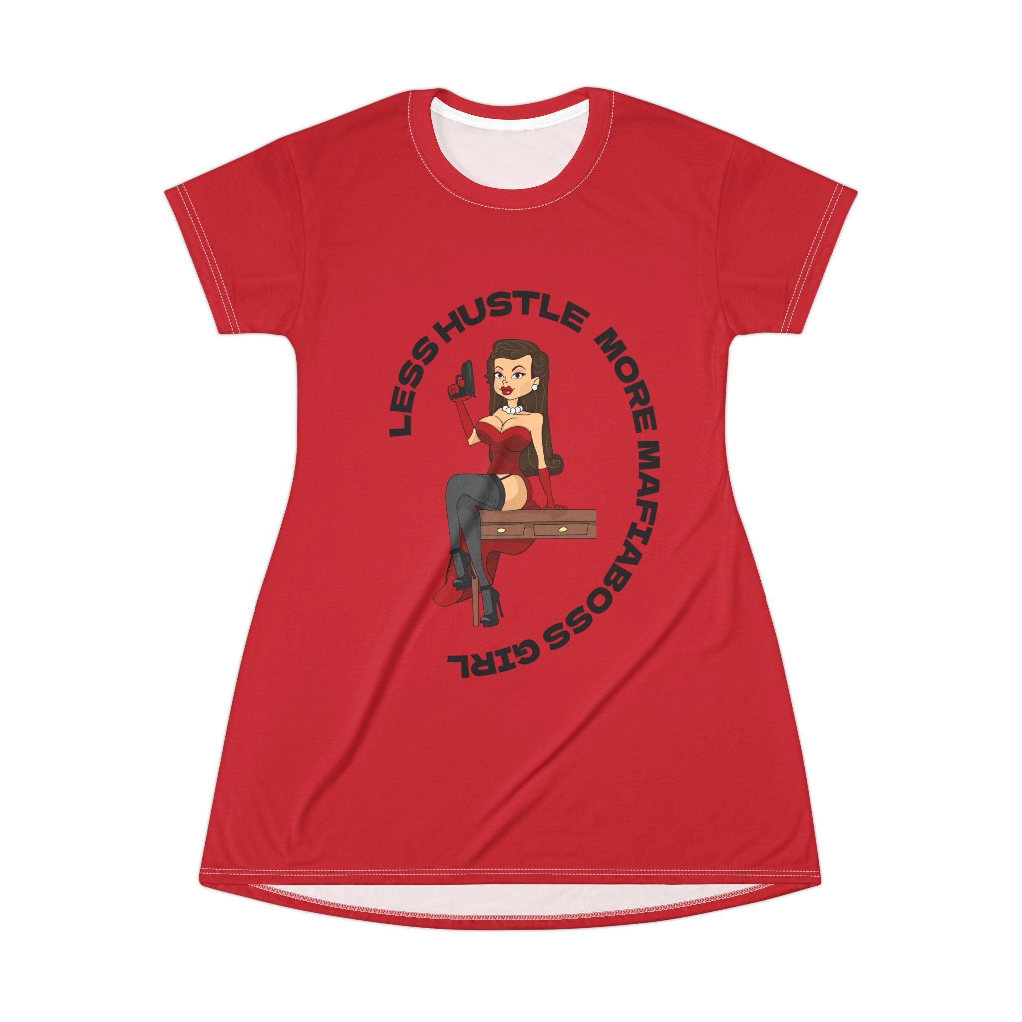 MafiaBoss Girl T-Shirt Dress — Graphic Tee Dress