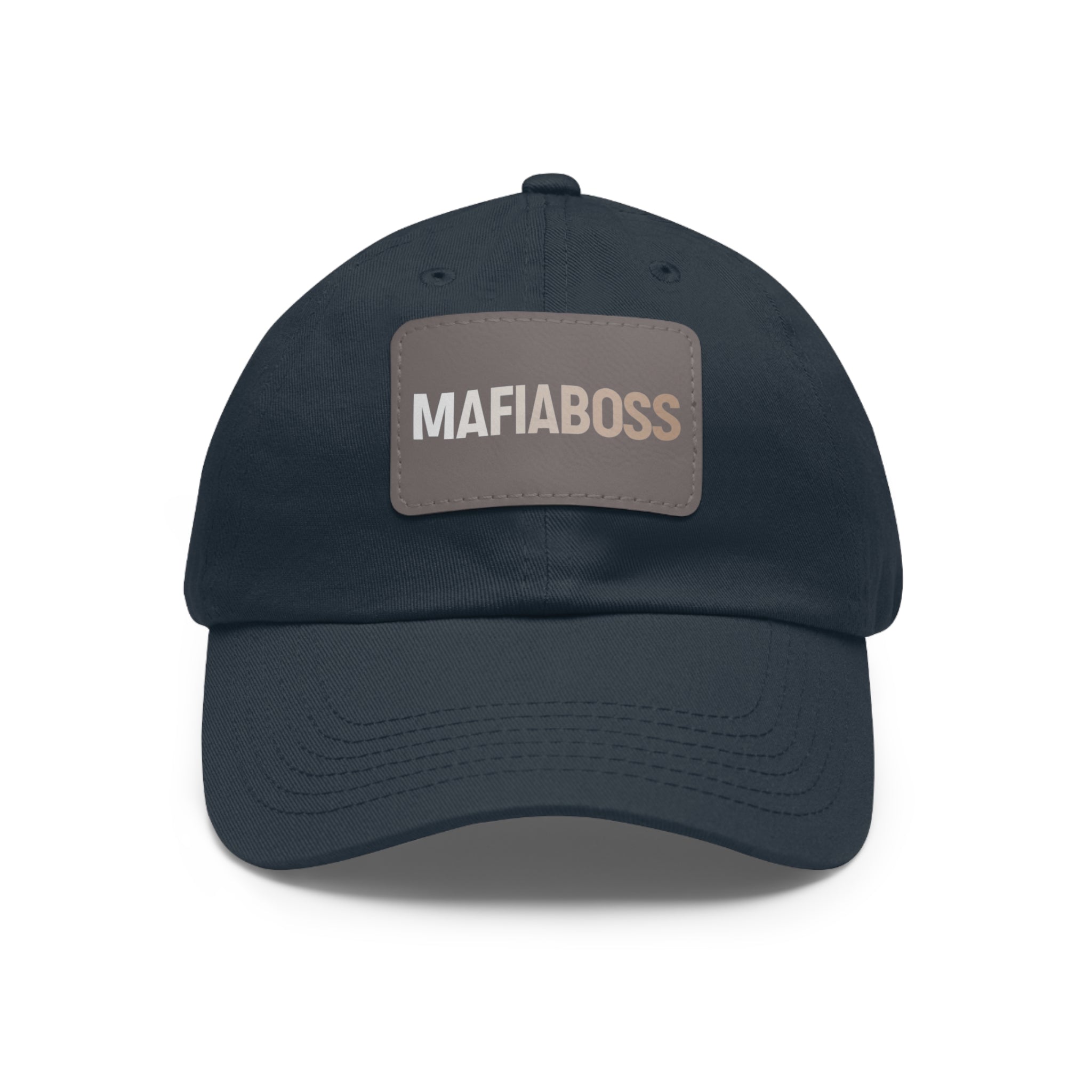 MAFIABOSS™ Dad Hat with Leather Patch (Rectangle)