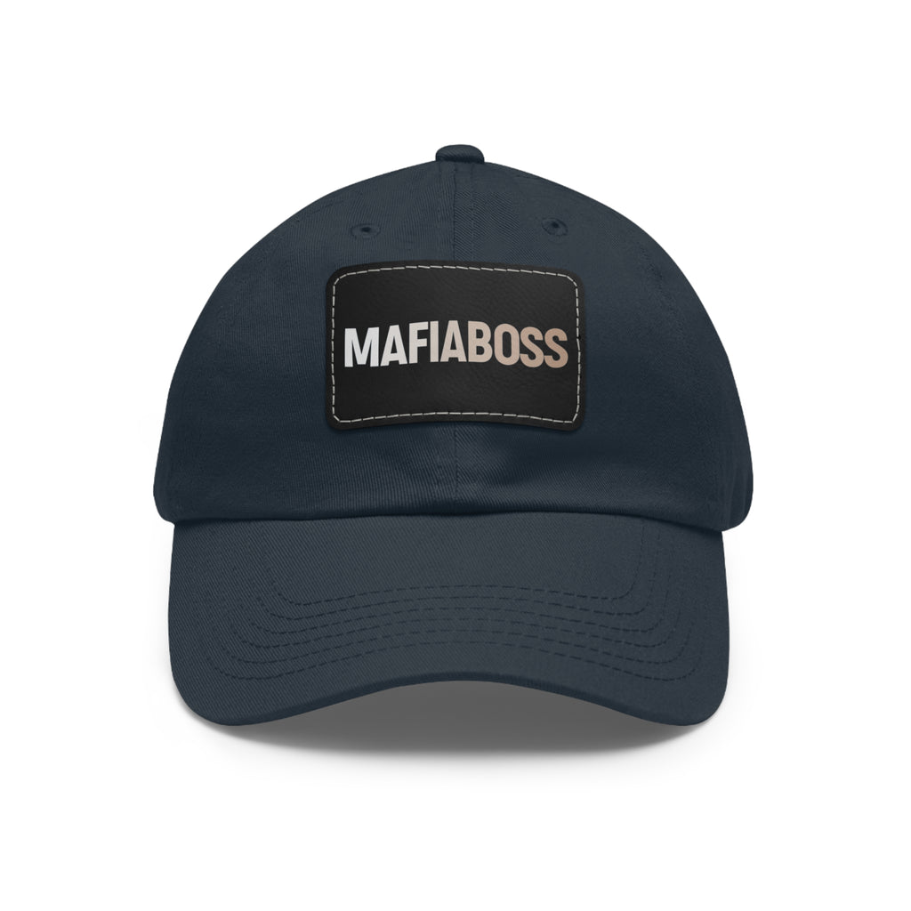 MAFIABOSS™ Dad Hat with Leather Patch (Rectangle)