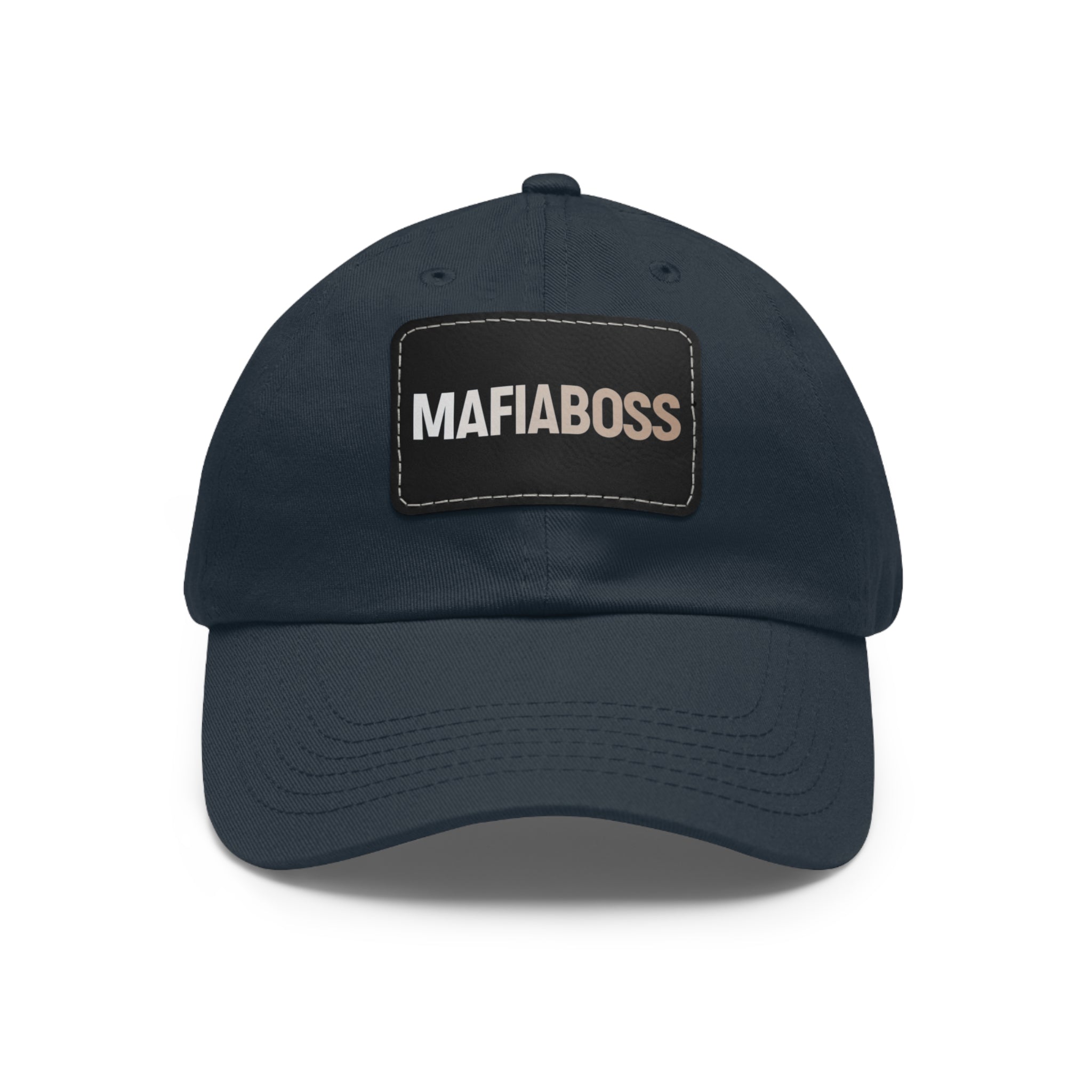 MAFIABOSS™ Dad Hat with Leather Patch (Rectangle)