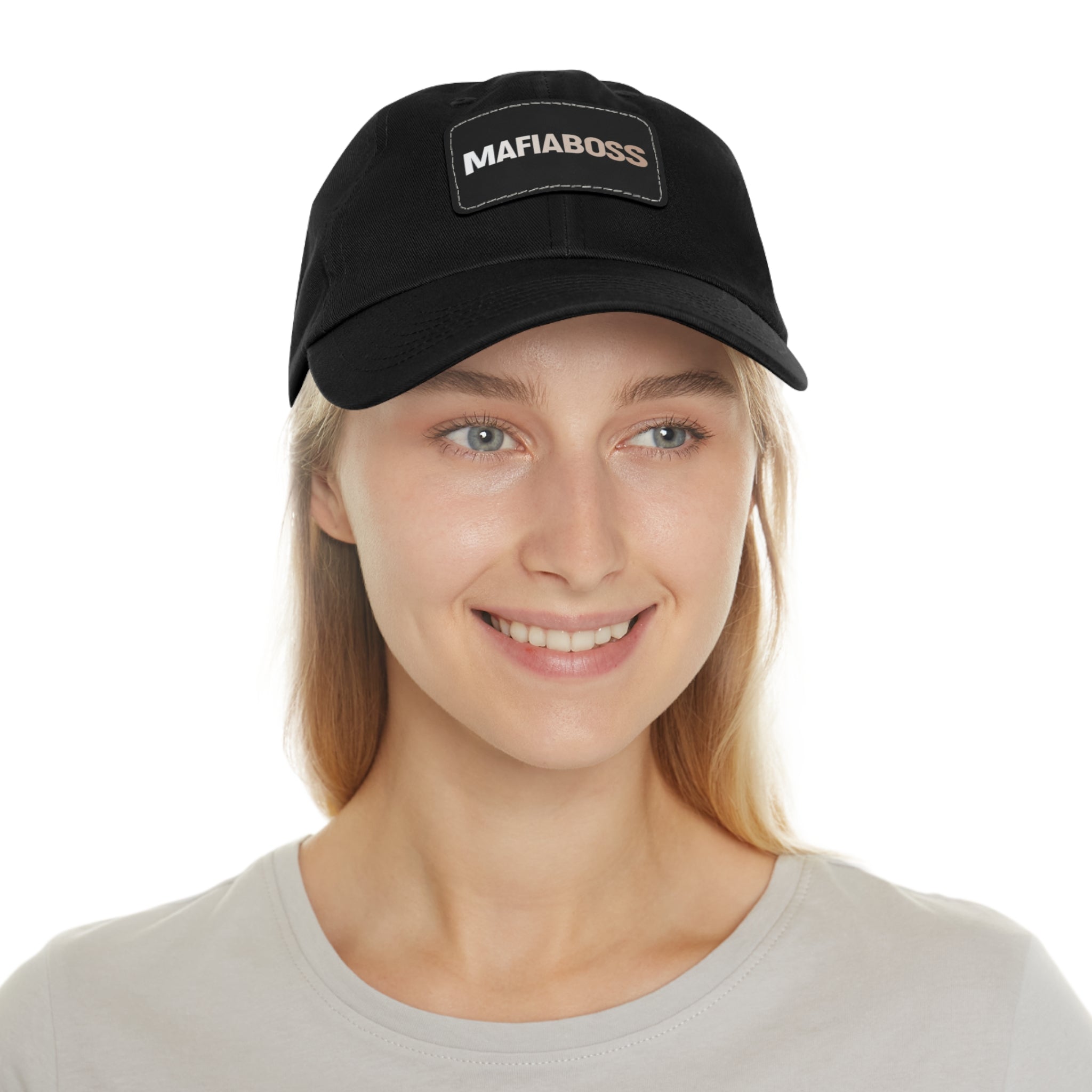 MAFIABOSS™ Dad Hat with Leather Patch (Rectangle)