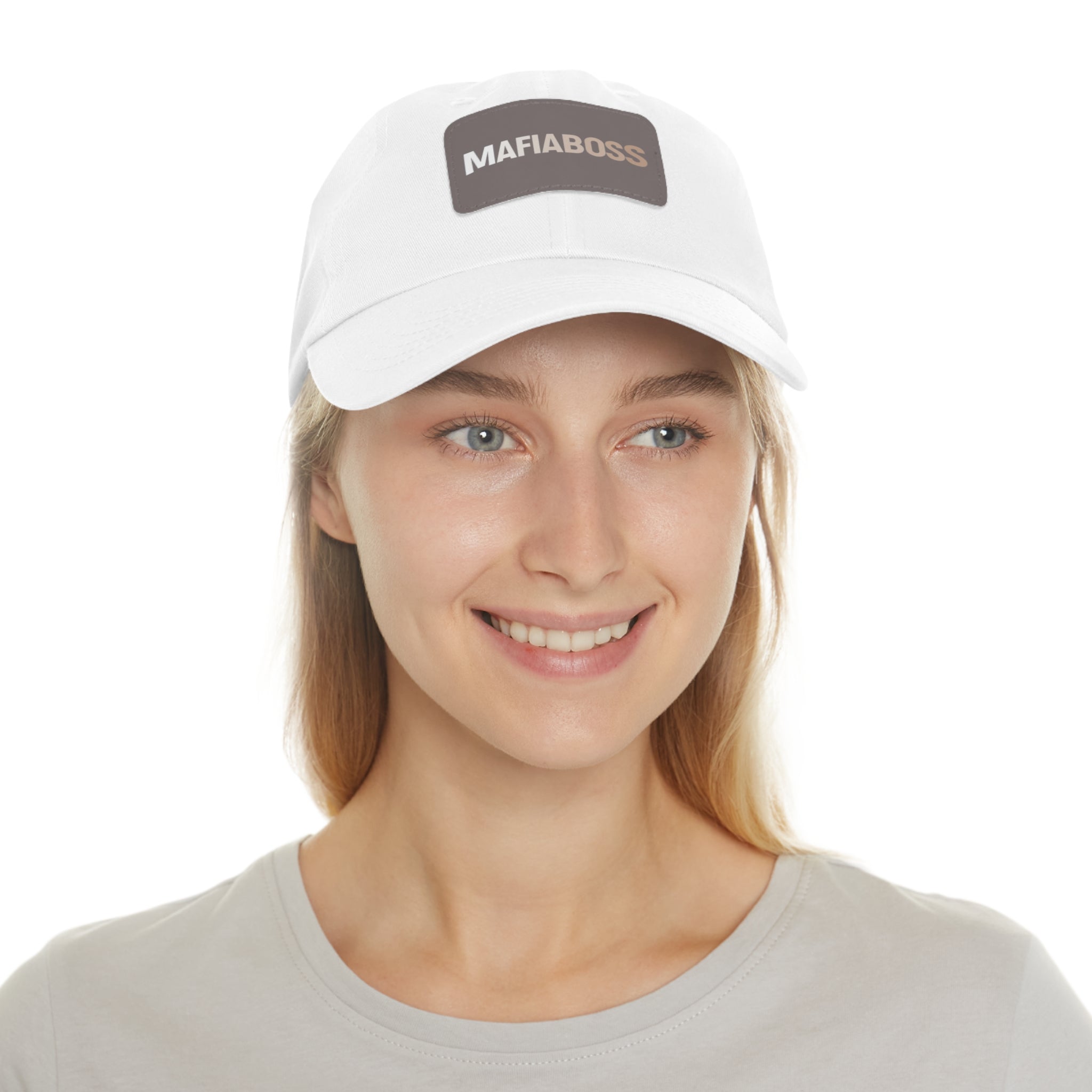 MAFIABOSS™ Dad Hat with Leather Patch (Rectangle)