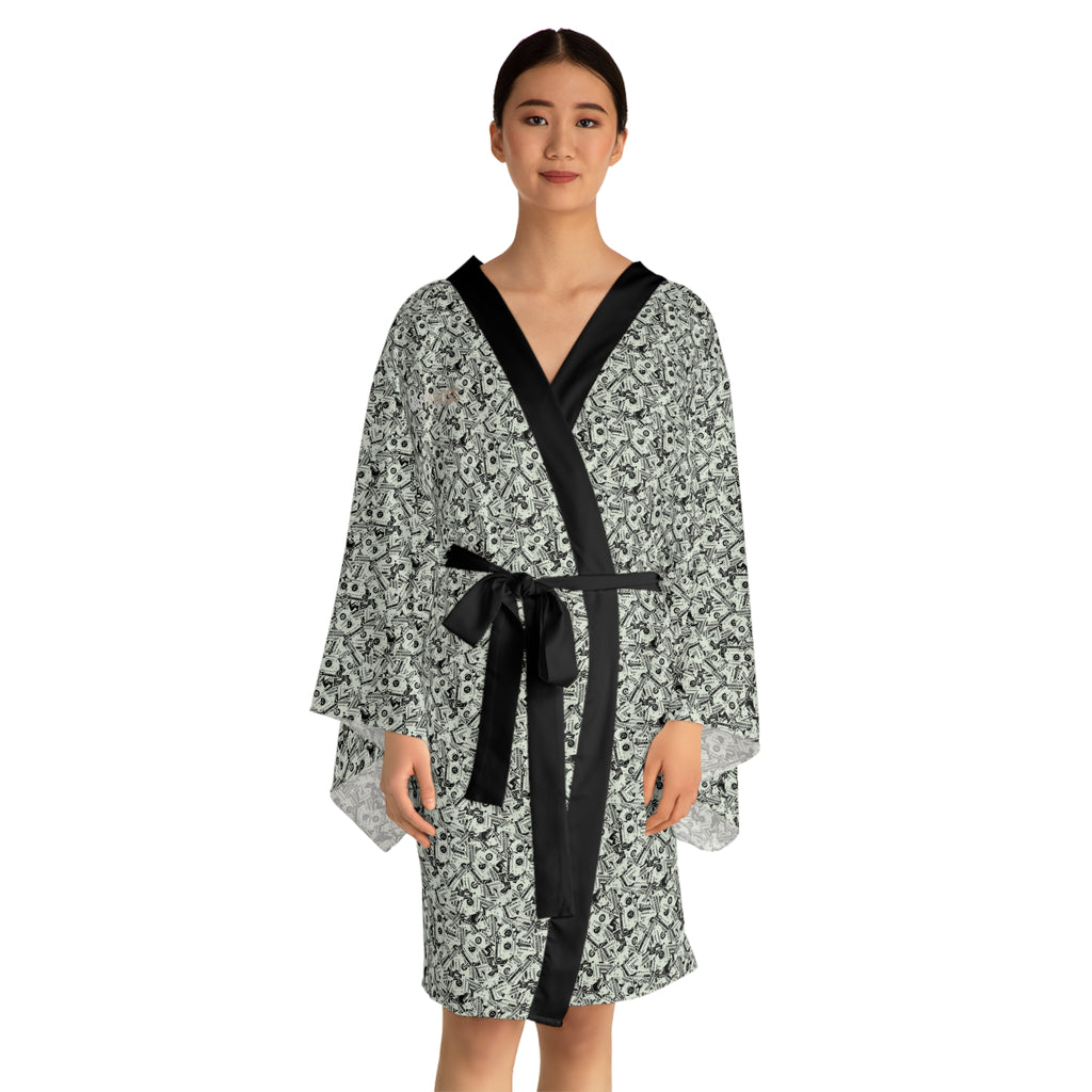 Cashola MAFIABOSS Long Sleeve Kimono Robe (AOP)
