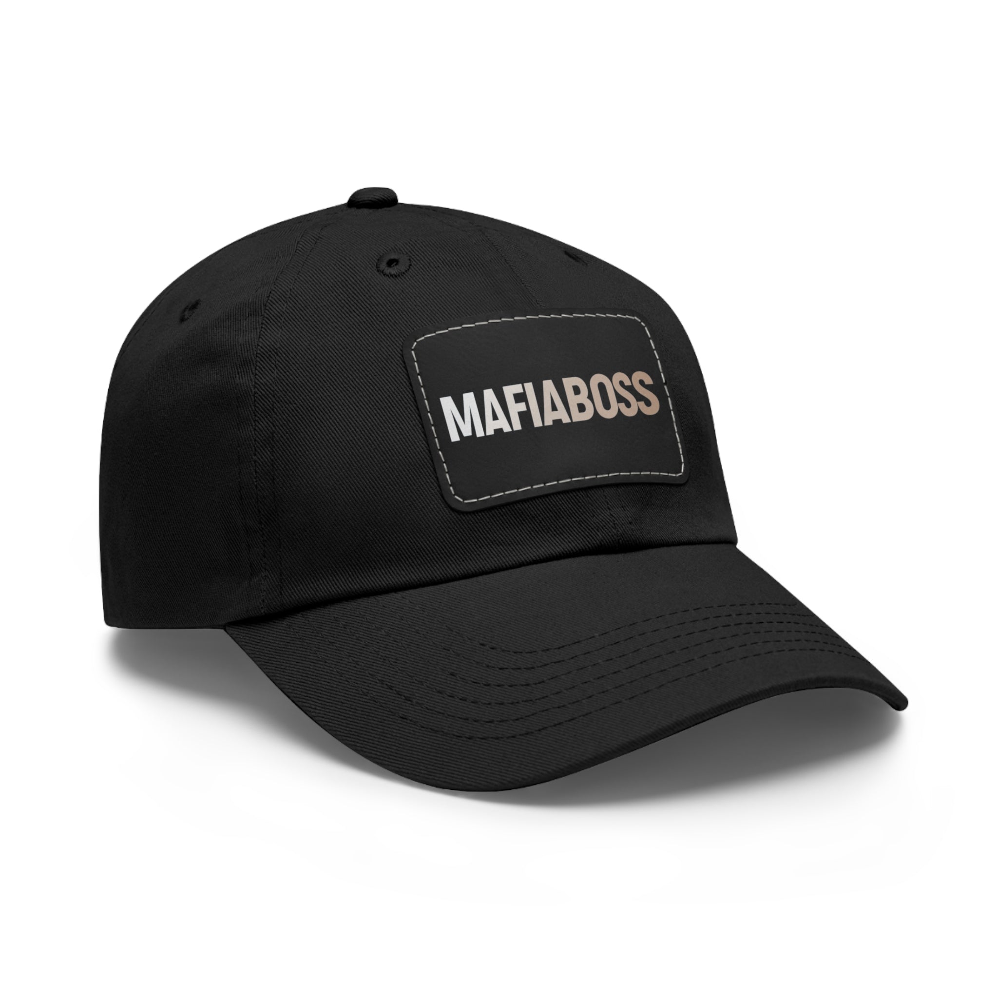 MAFIABOSS™ Dad Hat with Leather Patch (Rectangle)