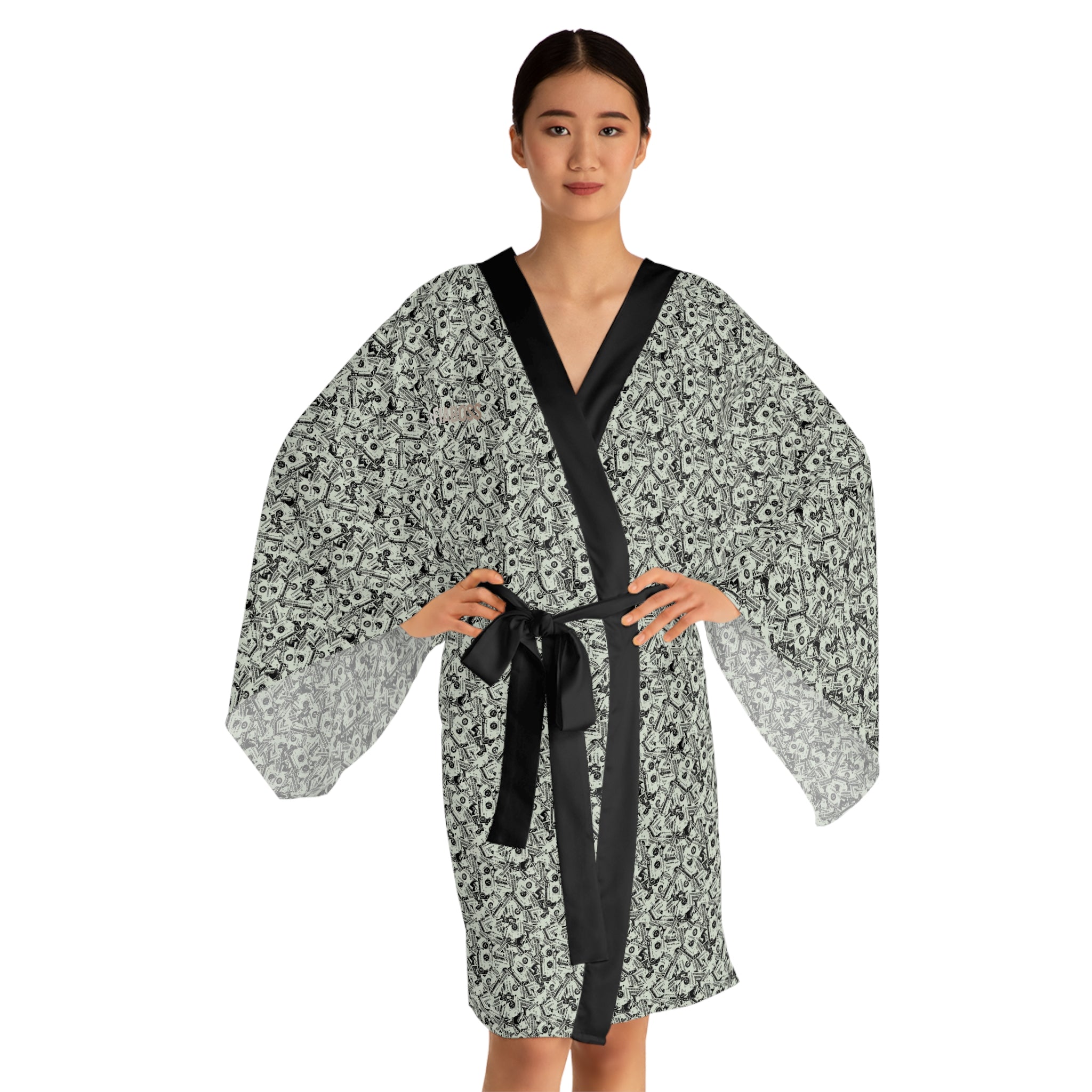 Cashola MAFIABOSS Long Sleeve Kimono Robe (AOP)
