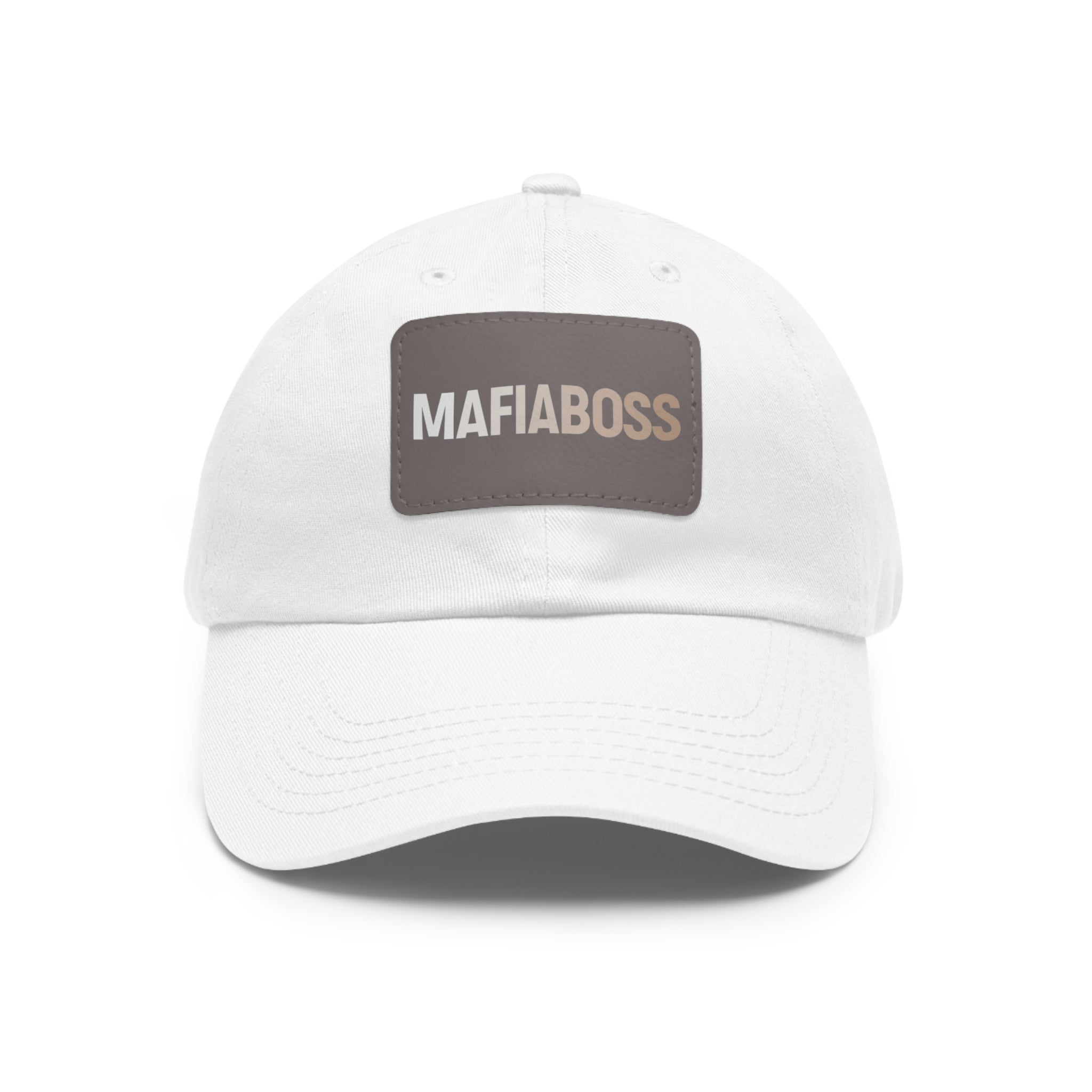 MAFIABOSS™ Dad Hat with Leather Patch (Rectangle)