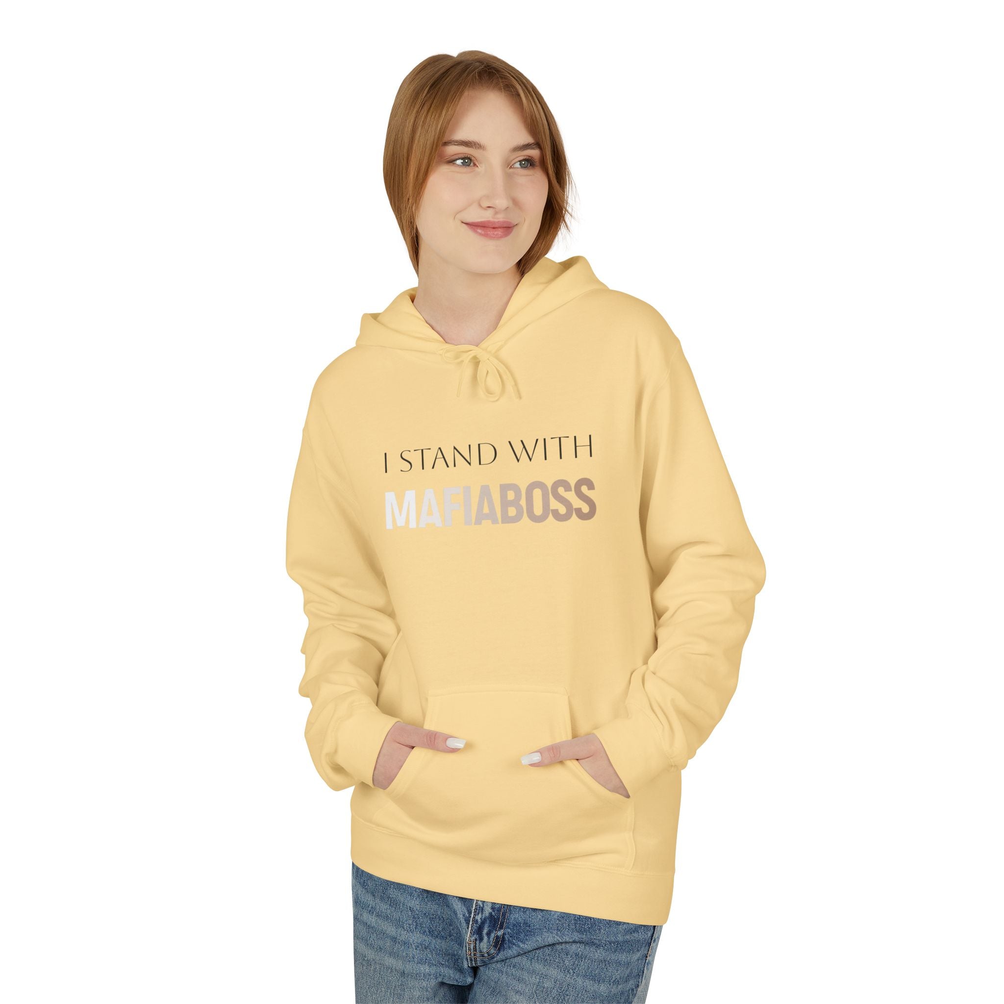 I STAND WITH MAFIABOSS Unisex Midweight Softstyle Fleece Hoodie