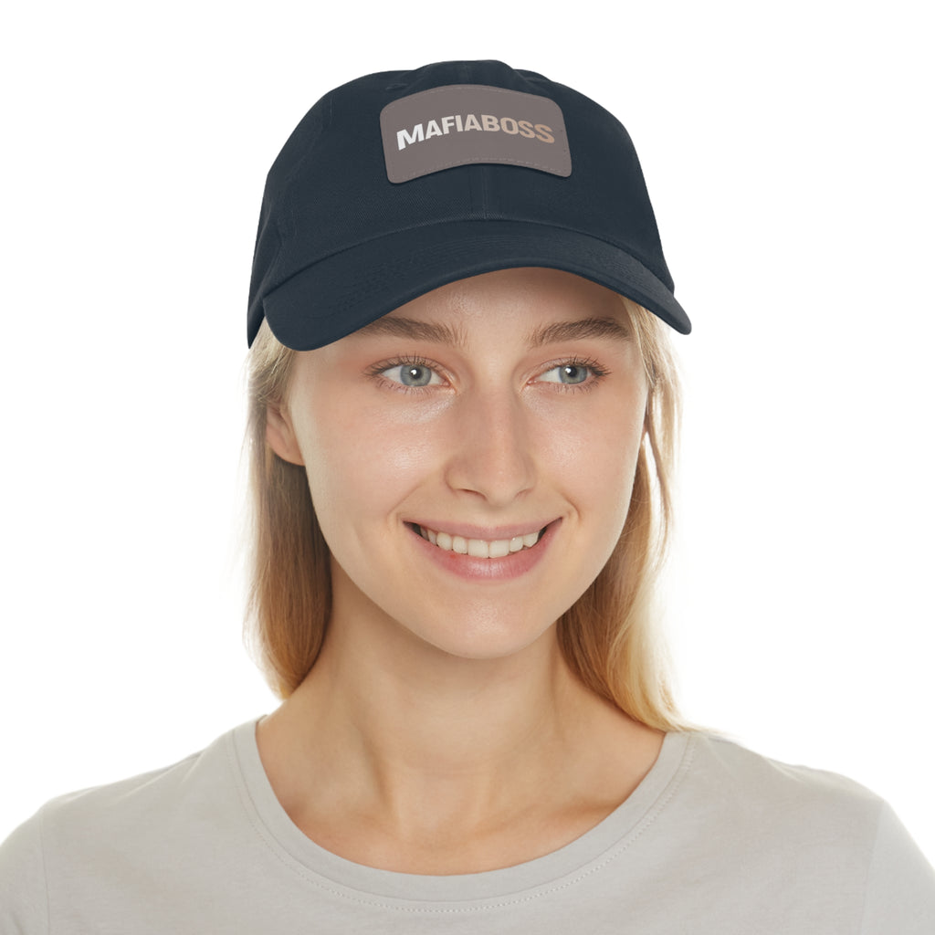 MAFIABOSS™ Dad Hat with Leather Patch (Rectangle)