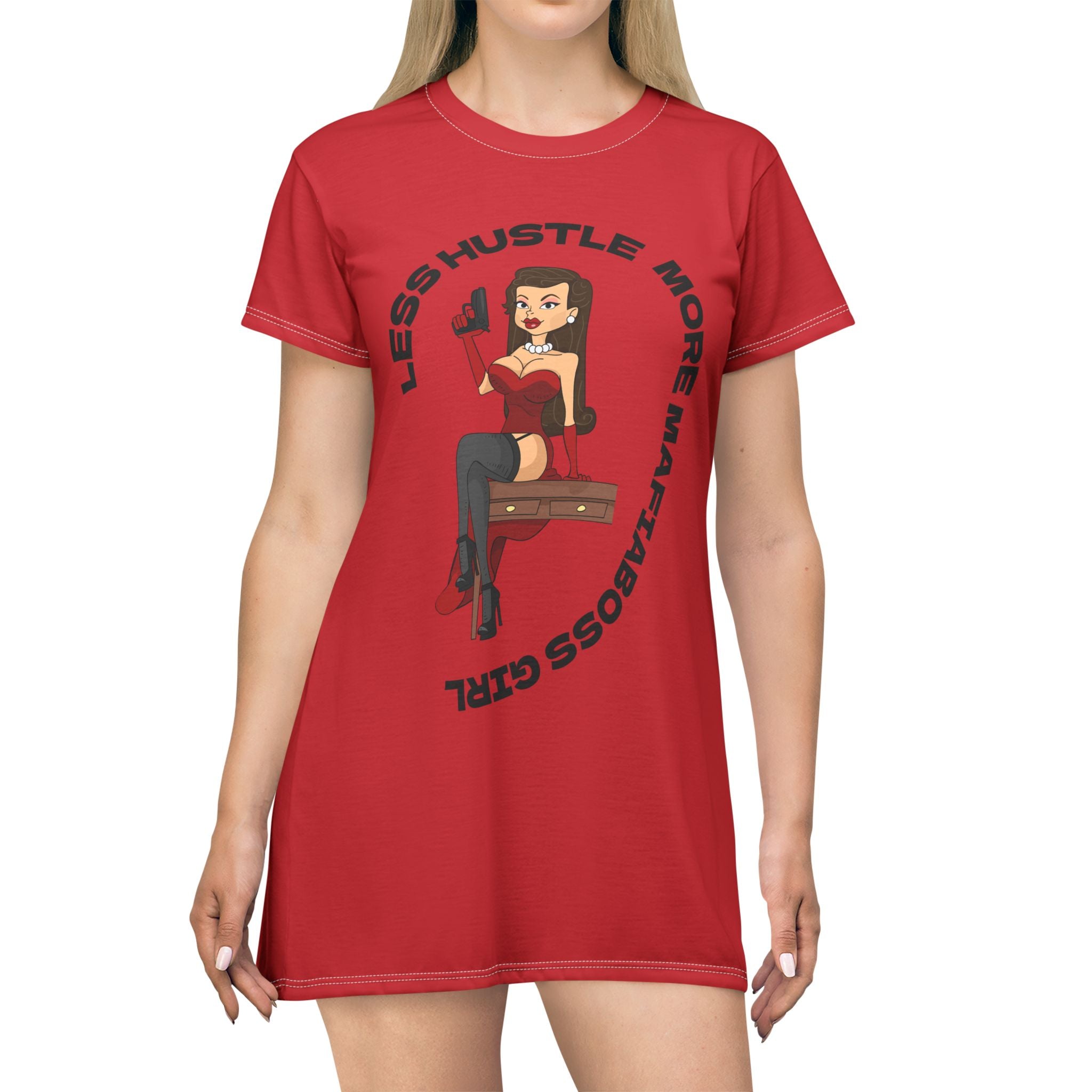 MafiaBoss Girl T-Shirt Dress — Graphic Tee Dress