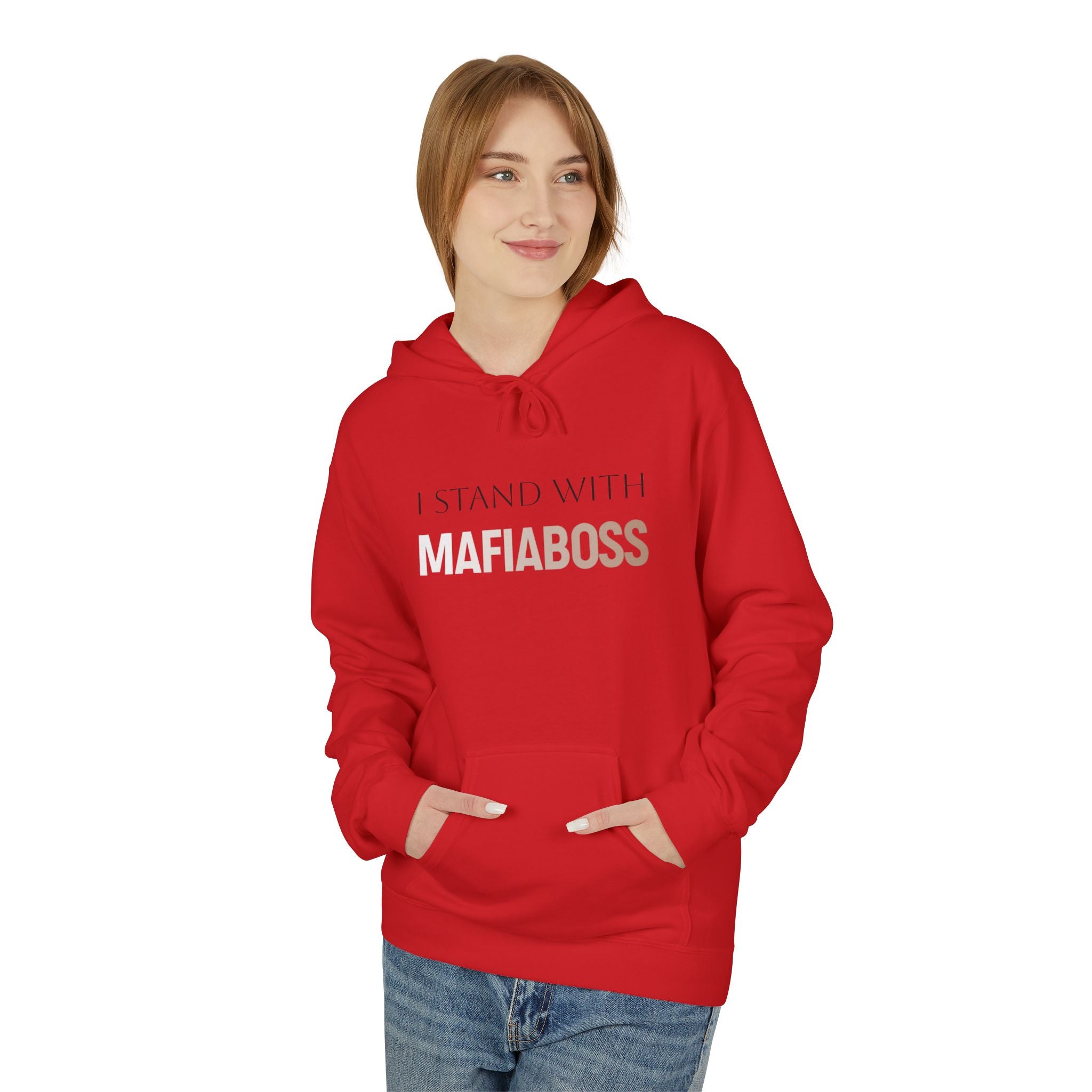 I STAND WITH MAFIABOSS Unisex Midweight Softstyle Fleece Hoodie