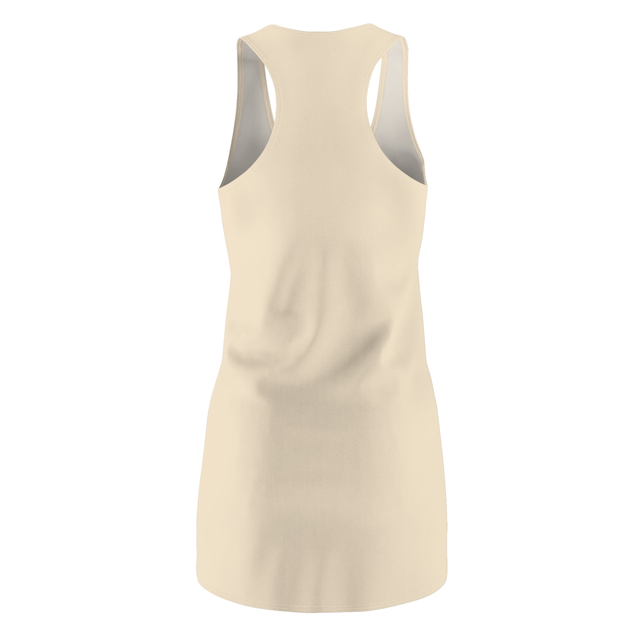 MAFIABOSS Champagne Women's Cut & Sew Racerback Dress (AOP)